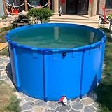 Aquarium-Poolteich, großer PVC-Planenpool für Teiche, oberirdischer Pool aus Planenfischteich zur Koi-Zucht, großer Aquakulturpool mit Stahlhalterung zur Koi-Zucht, Fischteich im Freien