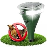 GRUNDIG perfekte Ultraschall Abwehr gegen Katzen Hunde im Garten 360 Grad Katzenschreck Hundeschreck Bewegungsmelder mit 8 Blitzlichtern, 2 Frequenzbändern, Solar, Akku, IP44 wasserdicht (Dunkelgrün)