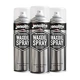 JENOLITE Waxoil | Sprühwachs zum Schutz vor Rost und Korrosion | Unterbodenschutz Wachs Spray | Transparent | Für Auto, Fahrrad, Motorrad, Korrosionsschutzspray | 3 x 500ml