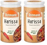 Ostmann Gewürze - Harissa Gewürzmischung | Scharfes orientalisches Gewürz für Geflügel, Fleisch, Gemüse oder Couscous | 35 g in der Streudose (Packung mit 2)