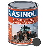 ASINOL FENDT GRAU ALT 1000 ml Kunstharzlack Farbe Lack 1l Liter Dose