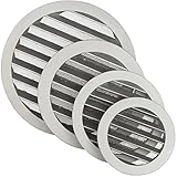 Lüftungsgitter rund 150 mm aus Aluminiumguss – wetterbeständig – mit Insektenschutz (2 mm) – Außen/Innen – DN150