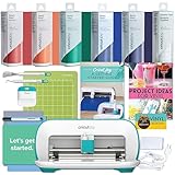 Cricut Joy Machine Rainbow Permanent Vinyl, Joy Starter Tool Set, and Transfer Tape Bundle for Customized Cards, Home Decor, and More