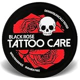 Makra Cosmetics - Tattoo Care Black Rose - Aftercare & Auffrischen Salbe – Creme für neue & ältere Tattoos – Intensive schützt und Pflege - Verstärkt Farben, verhindert Verblassen - 35g