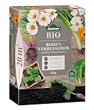 Dehner Bio Bodenverbesserer, hochwertiger Dünger für Gartenpflanzen, organischer NPK-Dünger, mit Spurennährstoffen, natürlicher Boden-Aktivator, 4 kg, für ca. 20 qm