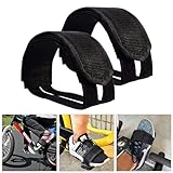 Universal Fahrrad Pedal Straps,Pedalriemen Fahrrad,Heimtrainer Pedal Straps,Pedalriemen,Fahrradpedalriemen Pedal-Zehenclips Riemen Band für Fixed Gear Bike,Nylon Velo Fußblock,1 Paar