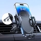 Miracase Handyhalterung Auto【2025 Neuester Doppelhaken】 Universal Handyhalter Auto Lüftung,360 Grad Drehung KFZ Handyhalterung für iPhone 17/16/15/14/13 Pro Max Plus/Samsung und 4-7 Zoll Smartphone