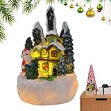 Lebkuchenhaus | Lebkuchenhaus beleuchtet, Sammlerstück, Schreibtisch-Dekoration, Weihnachtsdorf-Display für Weihnachtsfeiern