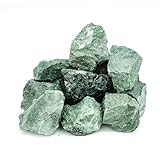 Sauflex Saunasteine Jadeit 15 kg – Gebrochen, 10–15 cm | Höchste Haltbarkeit, Langanhaltende Wärme | Für Elektro- & Holz-Saunaöfen