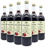 Bleichhof Rote-Bete-Saft - 100% Direktsaft, naturrein und vegan, OHNE Zuckerzusatz, 6er Pack (6x0,72L)