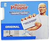 Meister Proper Schmutzradierer Original, Radierschwamm für strahlende Oberflächen, 2er Pack