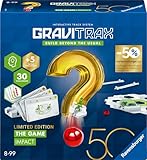 Ravensburger 23917 - GraviTrax The Game Impact - Sonderausgabe 50 Jahre blaues Dreieck - Logikspiel für Kugelbahn Fans, Konstruktionsspielzeug für Kinder ab 8 Jahren