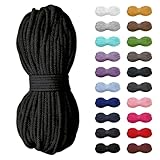 5m Baumwollkordel 5mm, Kordel, Schnur, Turnbeutel, 21 Farben...