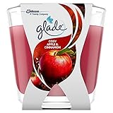 Glade Décor Duft-Kerze im Glas, Apple & Cinnamon (Apfel & Zimt), 6er Pack (6 x 70 g)