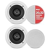 Pyle Deckenlautsprecher, 200W- Einbaulautsprecher,...