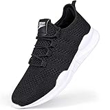 GHFKKB Laufschuhe Herren Turnschuhe Joggingschuhe Leichtgewichts Sneaker Tennisschuhe Fitness Trainingsschuhe Atmungsaktiv Sportschuhe Walking Schuhe Schwarz 43