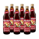 RABENHORST Antistress 6er Pack (6 x 700 ml). Mehrfrucht-Rote-Bete-Saft in Bio-Qualität mit Matcha und Spirulina-Algen