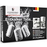 CLENESSO Entkalkungstabletten für Kaffeevollautomaten (50...