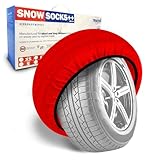 MRWiZMS Auto Schneeketten Stoff,2er Set Textil Schneeketten, Anti-Rutsch Schneesocken Winter, Car Snow Chains,6 Größen. (M)