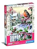 Clementoni Robin and Holly Bushes - Puzzle 1000 Teile Erwachsene - Puzzle Erwachsene in 70 x 50 cm - Puzzle Weihnachten von Clementoni 81501