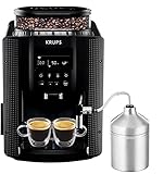 Krups EA8160 Kaffeevollautomat | 1450 Watt | 1,8 Liter | 15 bar | LC Display | Cappuccinatore | schwarz