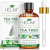 HELAIF Teebaumöl Ätherisches Öl 100% Reines Naturrein 118mL Tea Tree Oil aus Melaleuca Alternifolia Für Haut, Haare, Aromatherapie, Nagel & DIY
