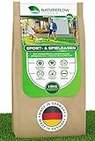 Rasensamen Sport und Spielrasen 10 kg extra robust - Schnell wachsender Rasensamen 10kg - Rasensaat Spiel- und Sportrasen Made in Germany - Premium Grassamen schnellkeimend - Rasensamen schnellkeimend