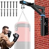 VexNook Boxsack Wandhalterung – Verstellbare Boxsackhalterung mit 360° leiser Drehung, Strapazierfähige Konstruktion, Kompatibel mit Sandsäcken, Speedbags, MMA-Säcken für den Einsatz im Home Gym