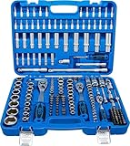 BGS Steckschlüsselsatz 192 tlg 1/2' 3/8' 1/4' Knarrenkasten Werkzeugkoffer Steckschlüssel Satz Ratschenkasten Nusskasten Knarre Steck Schlüssel Ratsche Nuss Kasten set