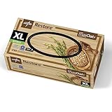 Medline Restore Nitril-Untersuchungshandschuhe, 230 Stück, Größe XL, puderfrei, Einweg, kolloidales Haferflocken zur Beruhigung der Hände, stark, reißfest, für medizinische Aufgaben, Hausarbeiten und