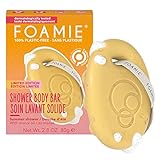Foamie Solides feuchtigkeitsspendendes Duschgel mit Monoi de Tahiti - Solides Duschgel in limitierter Auflage für Damen und Herren - Körperseife mit Massageeffekt 80 g