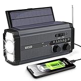 MILFECH Solar Radio, AM/FM Kurbelradio Tragbar Notfallradio...