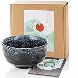 Original Matcha Tee-Tasse aus Keramik - Japanische Tee-Schale Matchaschale aus gebranntem Ton (Teeschale)