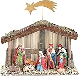 PEARL Weihnachtskrippe: Weihnachts-Krippe (10-teilig) mit...