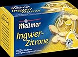 Meßmer Ingwer-Zitrone | 20 Teebeutel | Vegan | Glutenfrei | Laktosefrei