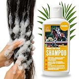 Teebaum Shampoo Pferdeshampoo für Pferde Hund mit Tea Tree Oil 0,5l Anti Schuppen Shampoo pH-Neutral I Pflege glänzendes Haar I Hundeshampoo mit Teebaumöl gegen Juckreiz für gereitzte Haut Fell Haare