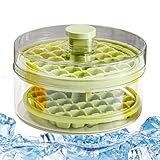 Eiswürfelformen - Wiederverwendbare Eiswürfel | große Silikonwürfel mit Deckel | Presseform für Eiswürfel mit Deckel | Form für Eiswürfel mit Deckel P