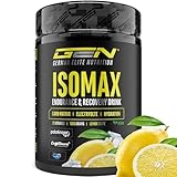 Isomax - 1000g Isotonisches Getränkepulver mit Maltodextrin, Glukose, Kokoswasser, Aminosäuren, Elektrolyten & Vitaminen - Vegan - mit Palatinose™, CocoMineral®, Aquamin® (Lemon)