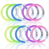 Leuchtarmbänder für Kinder, LED Armband Set, Leuchtspielzeug Kinder Party, Bunt Leuchtarmband Spielzeug, Leucht Armband Knicklichter, für Partydeko, Halloween, Weihnachten, Silvesterparty (12pcs)