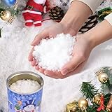 Kunstschnee, Schneespray Fenster, 110g Weihnachten Kunstschnee zum Basteln, Dekoschnee, Kunstschnee Deko Schneeflocken Deko, Weihnachtsbaum Fluffiger Schnee, Künstlicher Schnee Snow für Weihnachtsdeko