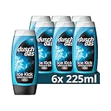 Duschdas 2-in-1 Duschgel & Shampoo Ice Kick Duschbad mit eiskaltem Duft sorgt für einen erfrischenden Start in den Tag 6 x 225 ml