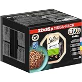 SHEBA Schale Nassfutter Multipack Mega-Pack Sauce Collection Feine Vielfalt MSC-Zertifiziert 32 x 85g