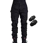 HANSTRONG GEAR Military Army Tactical Airsoft Paintball Shooting Trousers Combat Men's Trousers with Knee Pads BK(S)