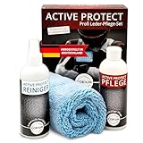 CORIUM – Active Protect Profi Leder-Pflege-Set – für die Reinigung und Pflege der Lederausrüstung – mit Reiniger, Pflegeprodukt und Mikrofasertuch – 3-teiliges Profi-Set