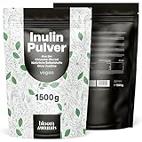 Inulin Pulver 1500g (1,5KG) – Aus der Chicorée-Wurzel – Natürliche Ballaststoffquelle – 300+ Tage Vorrat – Vegan & produziert in Deutschland – Laborgeprüft – Verpackung kann variieren