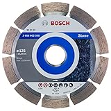 Bosch Accessories Professional 1x Diamanttrennscheibe Standard for Stone (für Stein, Granit, Beton, Ø 125 x 22,23 x 1,6 x 10 mm, Zubehör für Winkelschleifer)