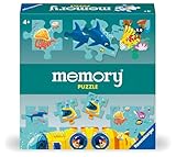 Ravensburger 22461 - memory Puzzle Unterwasserwelt - Für 2-4 memory Fans, Spiel ab 4 Jahren, der weltbekannte Merkspiel-Klassiker als Puzzlespiel