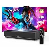 WEMAX Nova Pro Ultra-Kurzdistanz-Beamer 4K UST, 150' ALPD Laser TV mit Smart Google TV, 2100 ISO Lumen, Dolby Audio DTS-HD, Heimkino Beamer für Filme, WiFi Bluetooth, integrierter Google Assistant