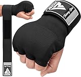 RDX Gel Innenhandschuhe Boxen MMA Muay Thai Training, Elastisch Boxbandagen 100cm Lang Handgelenkbandagen, Kampfsport Sparring Handbandagen Inner Boxing Gloves Punchingbälle Punchinghandschuhe