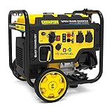 Champion Power Equipment Stromaggregat Duel Fuel Generator Benzin + Gas (Nennleistung 3500 W, Stromerzeuger mit Elektrostart, Quick Touch Bedienfeld, Eco Modus) CPG4000DHY-DF-EU